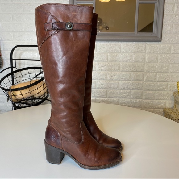 frye malorie button tall